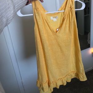 Tangerine Anthropologie Tank-top